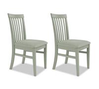 Statement Furniture Florence Highback Upholstered Chairs Set Of 2 - Sage Green