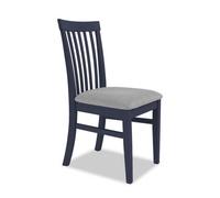 Statement Furniture Florence Highback Upholstered Seat Chair - Navy Blue