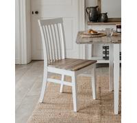 Statement Furniture Florence Highback Wooden Seat Chair - White