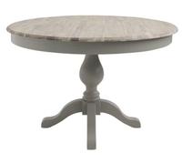 Statement Furniture Florence Large Dove Grey Pedestal Round Dining Table 120Cm