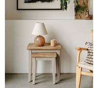 Statement Furniture Florence Nest Of 2 Side Tables/lamp Tables- Truffle