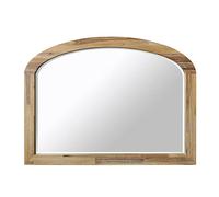 Statement Furniture Florence Overmantle Mirror. Large Wooden Frame Arched Wall Mirror 100x75cm