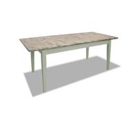 Statement Furniture Florence Rectangle Extendable Kitchen Dining Table In Sage Green