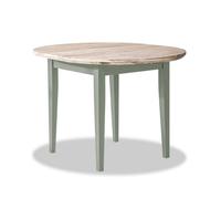Statement Furniture Florence Round Extendable Kitchen Dining Table In Sage Green