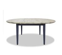 Statement Furniture Florence Round Oval Extendable Kitchen Dining Table In Navy Blue