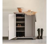 Statement Furniture Florence Shoe Storage Cabinet Wooden Shoe Rack - Dove Grey