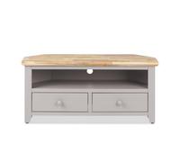 Statement Furniture Florence Truffle Corner Tv Unit With 2 Drawers And Shelf