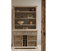 Statement Furniture Florence Truffle Display Cabinet With Shelves, Wine Rack And Storage Baskets