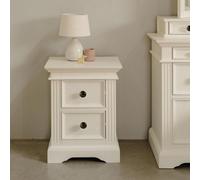 Statement Furniture Gainsborough Vintage Cream 2 Drawer Hamptons Style Bedside Table