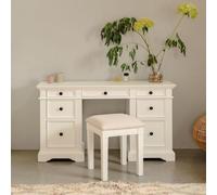 Statement Furniture Gainsborough Vintage Cream Dressing Table With 7 Drawers