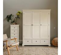 Statement Furniture Gainsborough Vintage Cream Triple Wardrobe