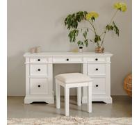 Statement Furniture Gainsborough White Dressing Table With 7 Drawers
