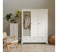 Statement Furniture Gainsborough White Triple Wardrobe