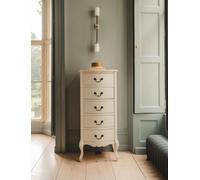 Statement Furniture Juliette Champagne Shabby Chic 5 Drawer Tallboy