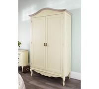 Statement Furniture Juliette Double Wardrobe. French Style 2 Door Wardrobe - Champagne