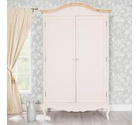 Statement Furniture Juliette Double Wardrobe. French Style 2 Door Wardrobe With Crystal Handles - Champagne
