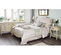 Statement Furniture Juliette French Style Super King 6Ft Bed With Upholstered Headboard - Champagne