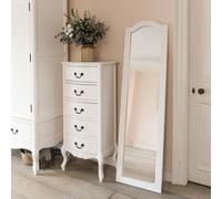 Statement Furniture Juliette Large Full Length Leaner Mirror 45X165Cm - White