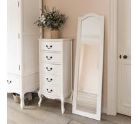 Statement Furniture Juliette Large White Leaner Mirror Full Length Floor Arched Mirror 45x165cm (White)