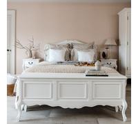 Statement Furniture Juliette Large Wooden Blanket Box - White