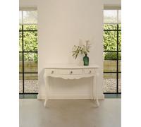 Statement Furniture Juliette Shabby Chic Dressing Table With Crystal Handles- White