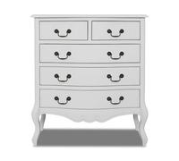 Statement Furniture Juliette White Shabby Chic 2 Over 3 Chest Of Drawers