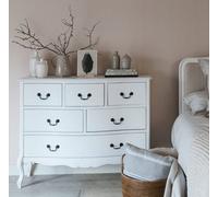 Statement Furniture Juliette White Shabby Chic 6 Drawer Chest Of Drawers