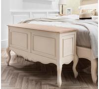Statement Furniture Juliette Wooden Carved Blanket Box - Champagne
