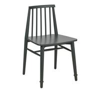 Statement Furniture Queensbury Wooden Dining Chair With Slatted Back - Bottle Green