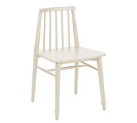 Statement Furniture Queensbury Wooden Dining Chair With Slatted Back - Cotswold Cream