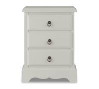 Statement Furniture Romance Antique White 3 Drawer French Style Bedside Table