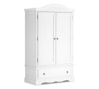 Statement Furniture Romance Double Wardrobe With Drawer - True White
