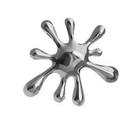 Statement Jewelry Hollow Ripple Brooch Irregular Liquid Pattern Clothing Jewelry Perfect for Collectors and Professionals Commuting Accessories, フリーサイズ