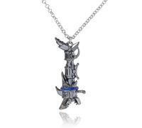 Statement Metal Keychain Shark Shaped Rocket Pendant Anime Movie Style Accessories Unisex Creative Pendants (B)