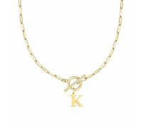 Statement Necklaces for Women Personalised Letter Initial A-Z Necklace Simple Hypoallergenic Stainless Necklaces Elegance Sturdy Non-Fading Necklace Thin Thick Charm Jewelry Friendship Mothers (GK)