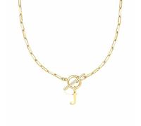 Statement Necklaces for Women Personalised Letter Initial A-Z Necklace Simple Hypoallergenic Stainless Necklaces Elegance Sturdy Non-Fading Necklace Thin Thick Charm Jewelry Friendship Mothers (GJ)