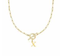 Statement Necklaces for Women Personalised Letter Initial A-Z Necklace Simple Hypoallergenic Stainless Necklaces Elegance Sturdy Non-Fading Necklace Thin Thick Charm Jewelry Friendship Mothers (GX)