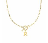Statement Necklaces for Women Personalised Letter Initial A-Z Necklace Simple Hypoallergenic Stainless Necklaces Elegance Sturdy Non-Fading Necklace Thin Thick Charm Jewelry Friendship Mothers (GR)