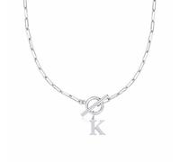 Statement Necklaces for Women Personalised Letter Initial A-Z Necklace Simple Hypoallergenic Stainless Necklaces Elegance Sturdy Non-Fading Necklace Thin Thick Charm Jewelry Friendship Mothers (LK)