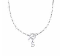 Statement Necklaces for Women Personalised Letter Initial A-Z Necklace Simple Hypoallergenic Stainless Necklaces Elegance Sturdy Non-Fading Necklace Thin Thick Charm Jewelry Friendship Mothers (LS)