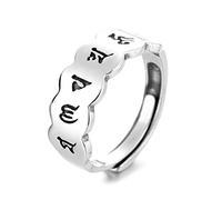 Statement Rings Fashion Gifts Sterling Silver Heart Sutra Rings Daily for Women