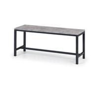 Staten Concrete Bench - Concrete/Black