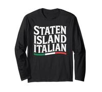 Staten Island Italian New York Italy Flag Immigrant Pride Long Sleeve T-Shirt