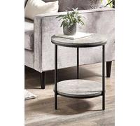 Staten Round Lamp Table Black