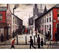 Stateoftheart-uk AUTHENTIC L S Lowry Print - 16 x 12inch Image - THE FEVER VAN - Plus Border