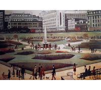 Stateoftheart-uk Authentic UK Handcrafted L S Lowry Print - PICCADILLY GARDENS -16 x 12inch Plus Border