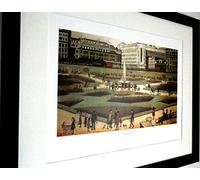 Stateoftheart-uk BLACK FRAMED COLLECTION of L S Lowry Prints - 20 x 16inch Frame With White Mount and -PICCADILLY GARDENS - Image