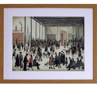 Stateoftheart-uk COLLECTION L S Lowry Prints on Textured Art Paper - 21 x 17inch, Light Wood Finish Frame - PUNCH AND JUDY - Image