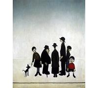 Stateoftheart-uk L S Lowry Authentic UK Handcrafted Print - THE FAMILY - 16 x 12inch Image on Textured Art Paper Plus Small Border
