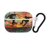 Staters Playing on Rustic Grunge Background Earphone Case PC Bluetooth Earbud Cove Headphone Cases Compatible with Airpods Pro White-style